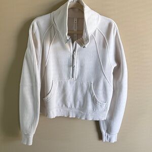 Lululemon Athletica Bone Scuba Oversized Funnel Neck